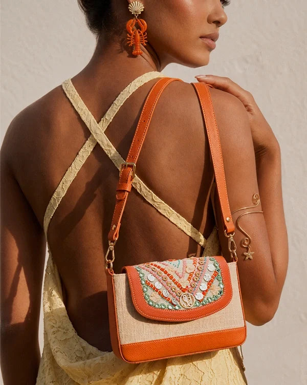 Lucky Orange : Sling Bag - Handcrafted - Fizzy Goblet