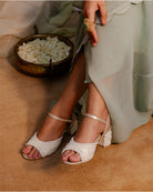 Pearls On The Floor : Sandal Heels