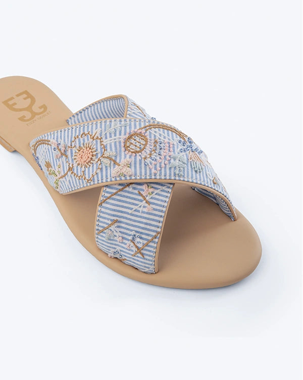 Stripe a Pose : Criss Cross Sliders Handcrafted by FIzzy Goblet
