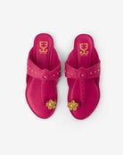 Gulab : Kolha Flats - Fizzy goblet - Handcrafted - Indian - Pink 