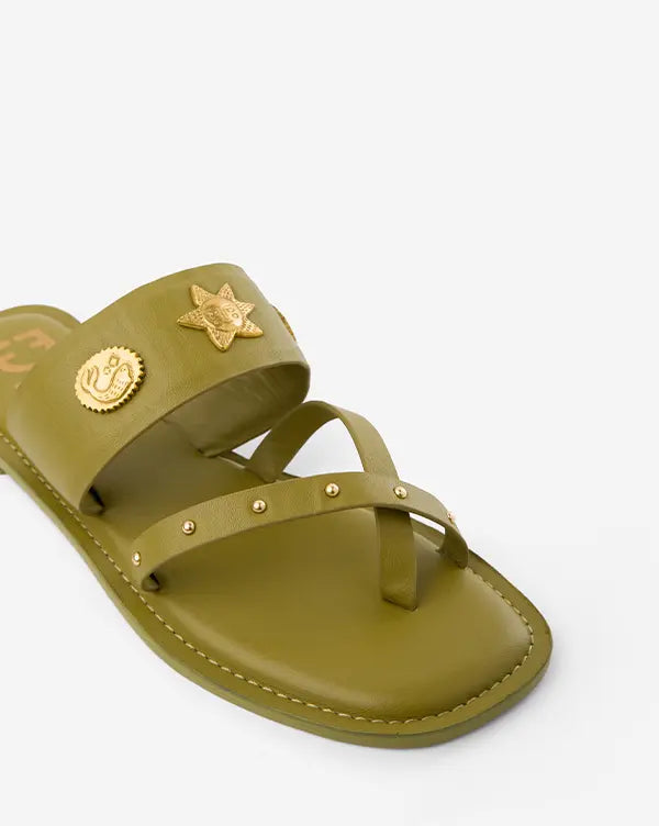 Mehndi : Kolha Flats - Fizzy Goblet - Handcrafted - Indian