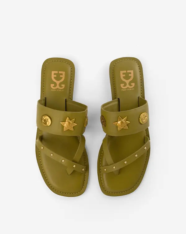 Mehndi : Kolha Flats - Fizzy Goblet - Handcrafted - Indian