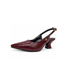 Merlot Mood : Slingback Mules