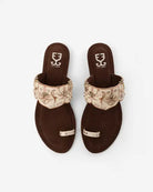 Palm Springs : Kolha Flats - Ivory - Fizzy Goblet - Handcrafted - Indian