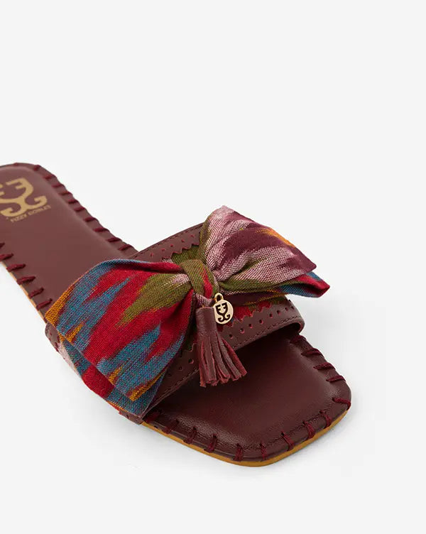 Plum & Proper : Sandal - Fizzy Goblet - Maroon - Handcrafted