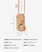 Secret Garden : Phone Bag - Handcrafted - Fizzy Goblet - Indian