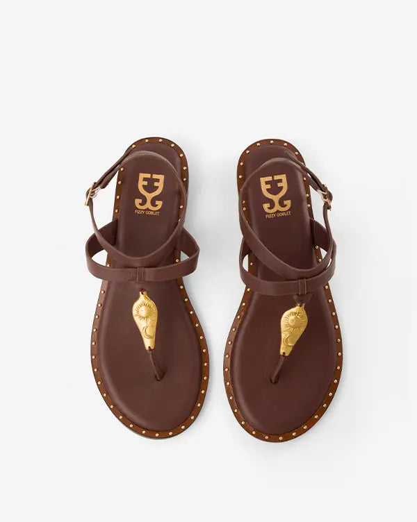 Sindoor : Thong Sandals - Handcrafted - Fizzy Goblet - Indian