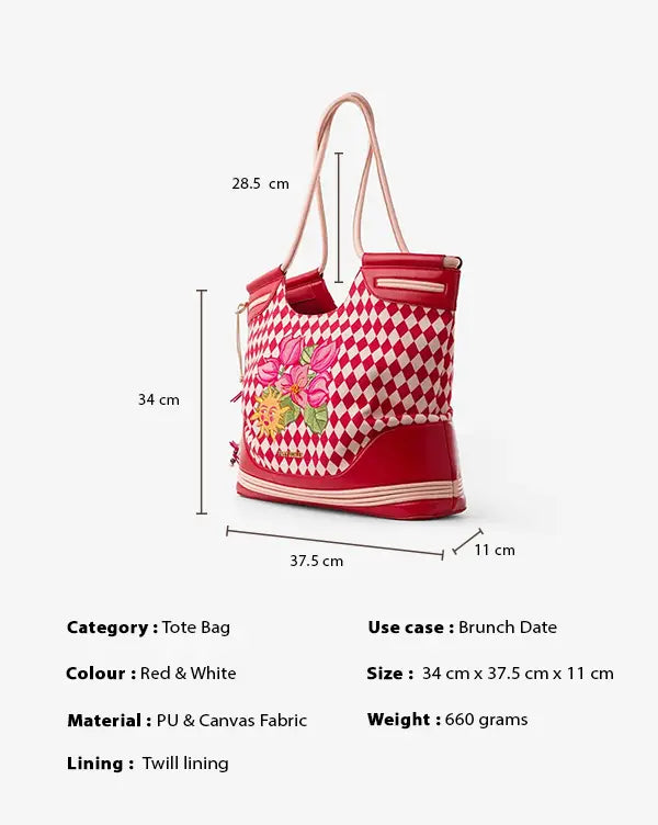 Sunset Club : Tote Bag - Fizzy Goblet - Handcrafted 