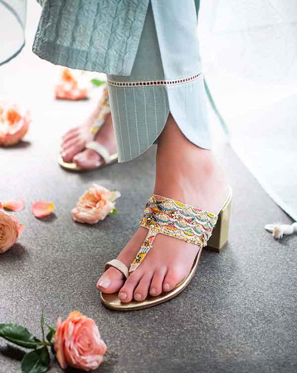 Buy The White Pole Amazing Design Transparent Block Heels Sandal Stylish  and Fashionable| Stylish Latest & Trending Heels Sandals(Pink) at Amazon.in