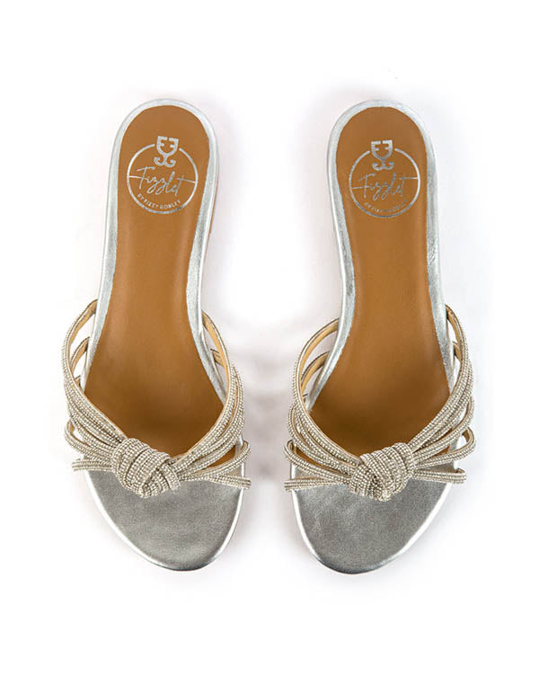 Mambo : Knot Flats - Silver