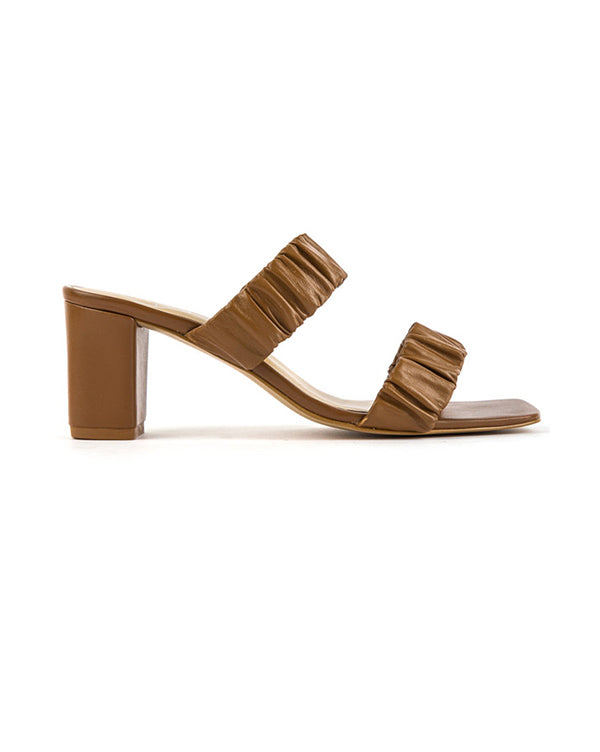 Flamenco : Block Heels - Brown