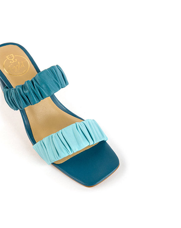 Flamenco : Block Heels - Ombre Blue