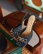 Cha-Cha-Cha Kitten Heels Tweed