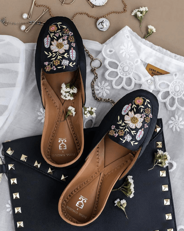 Midnight Flower Power : Loafers - Payal Singhal x Fizzy Goblet