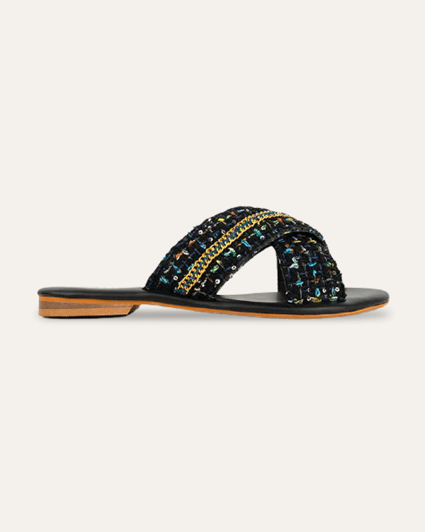 Tweed About It : Criss Cross Slides - Limited Edition