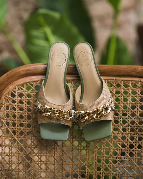 Cha Cha Cha Kitten Heels - Jute