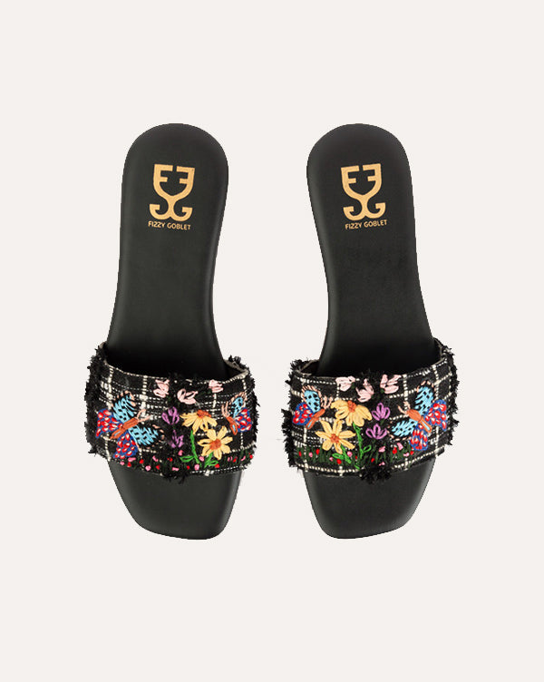 Midnight Blooms - Sandals