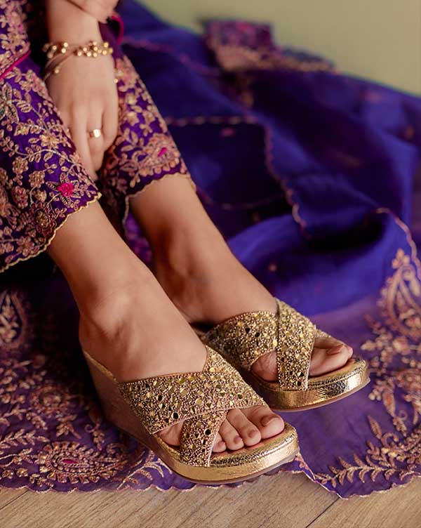 AZ Footwear Women Gold Heels - Buy AZ Footwear Women Gold Heels Online at  Best Price - Shop Online for Footwears in India | Flipkart.com