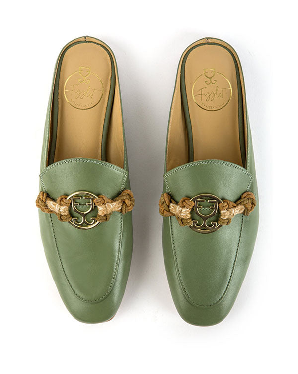 Kabuki : Logo Loafers - Olive