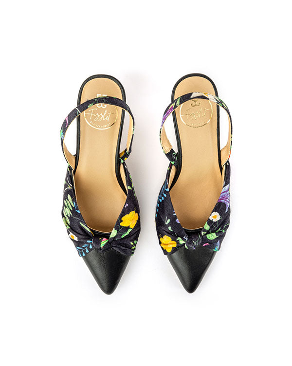Salsa Mule Heels – Black