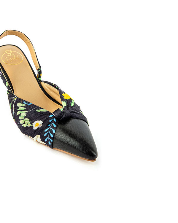 Salsa Mule Heels – Black