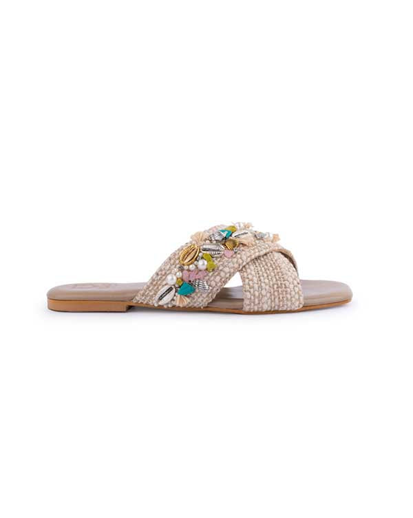 Criss cross hotsell slide slippers